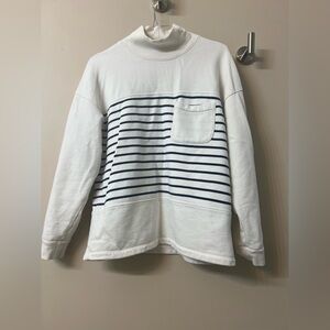 Madewell Women's (Re)sourced Cotton Mockneck Pocket Sweatshirt  size S